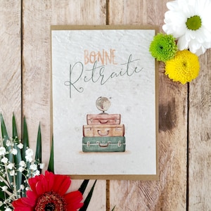 Plantable card • Seeded paper card • Retirement card • Good retirement card