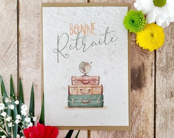 Tarjeta de jubilación, Tarjeta de siembra de jubilación, Tarjeta de siembra de jubilación, Regalo de jubilación, Tarjeta de flores