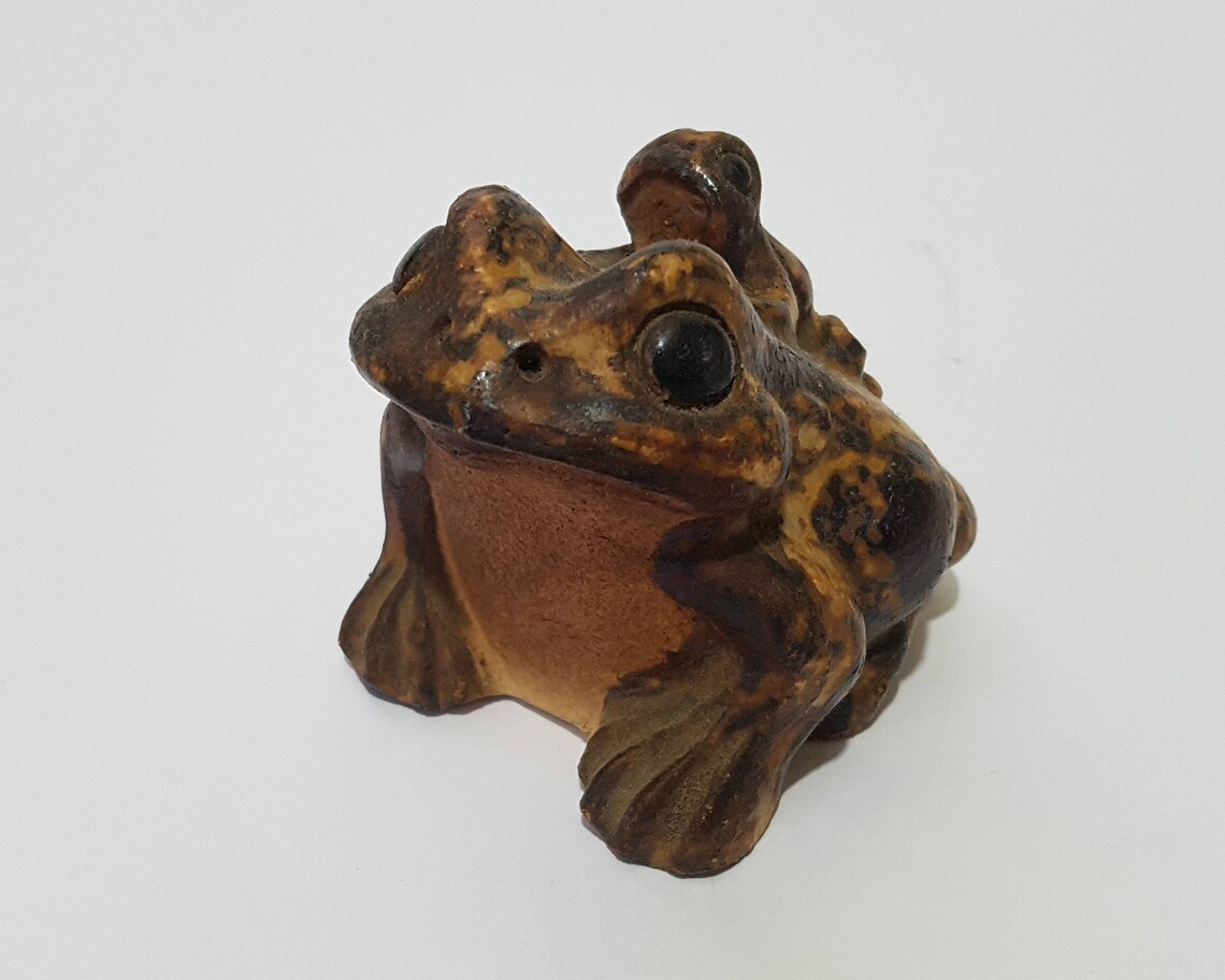 Vintage Japanese Lucky Frog Kaeru Etsy