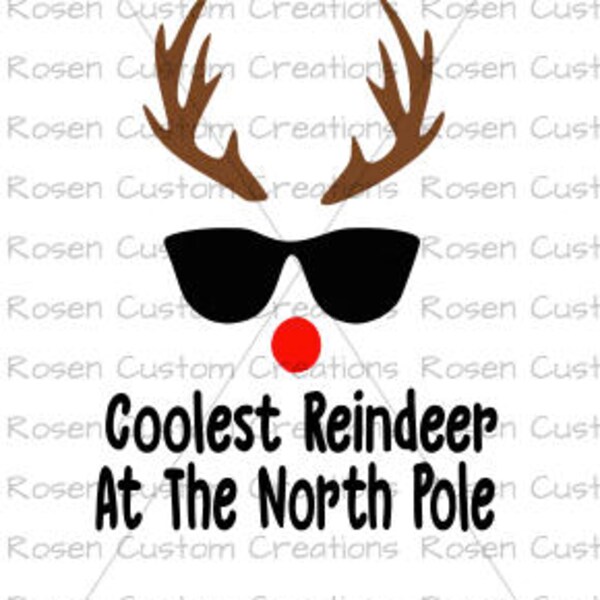 Reindeer DVG. Christmas. Holiday. Rudolph. North Pole. Santa