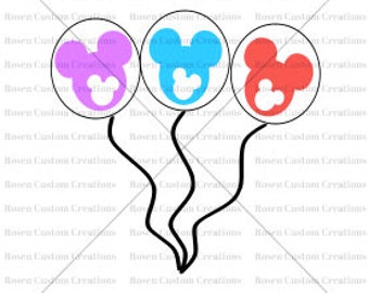 Download Mickey balloon svg | Etsy
