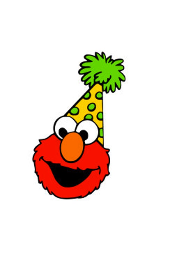 Download Elmo Birthday SVG 6 LAYERS | Etsy