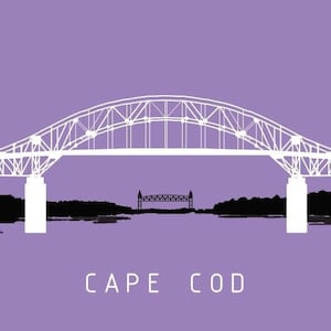 Bourne Bridge Cape Cod Graphic Print - Etsy
