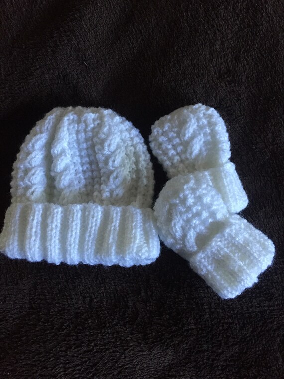 baby hat mitten set