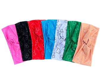 Dental Headbands: Assorted Colors, Soft Stretchy Teeth Patterns, Dental Office Accessory