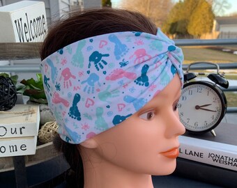 NICU Stretchy Headband for Nurses: Baby Nurse Hands & Feet Comfy Head bands
