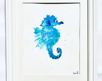 Sea Creatures Print Series: Suzie the Seahorse