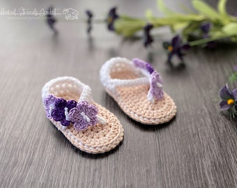 purple infant shoes