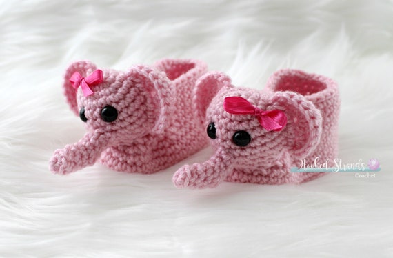 crochet elephant booties