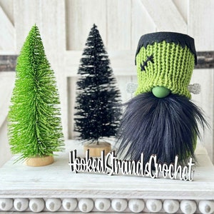 Frankenstein Gnome: Halloween Tiered Tray Decor