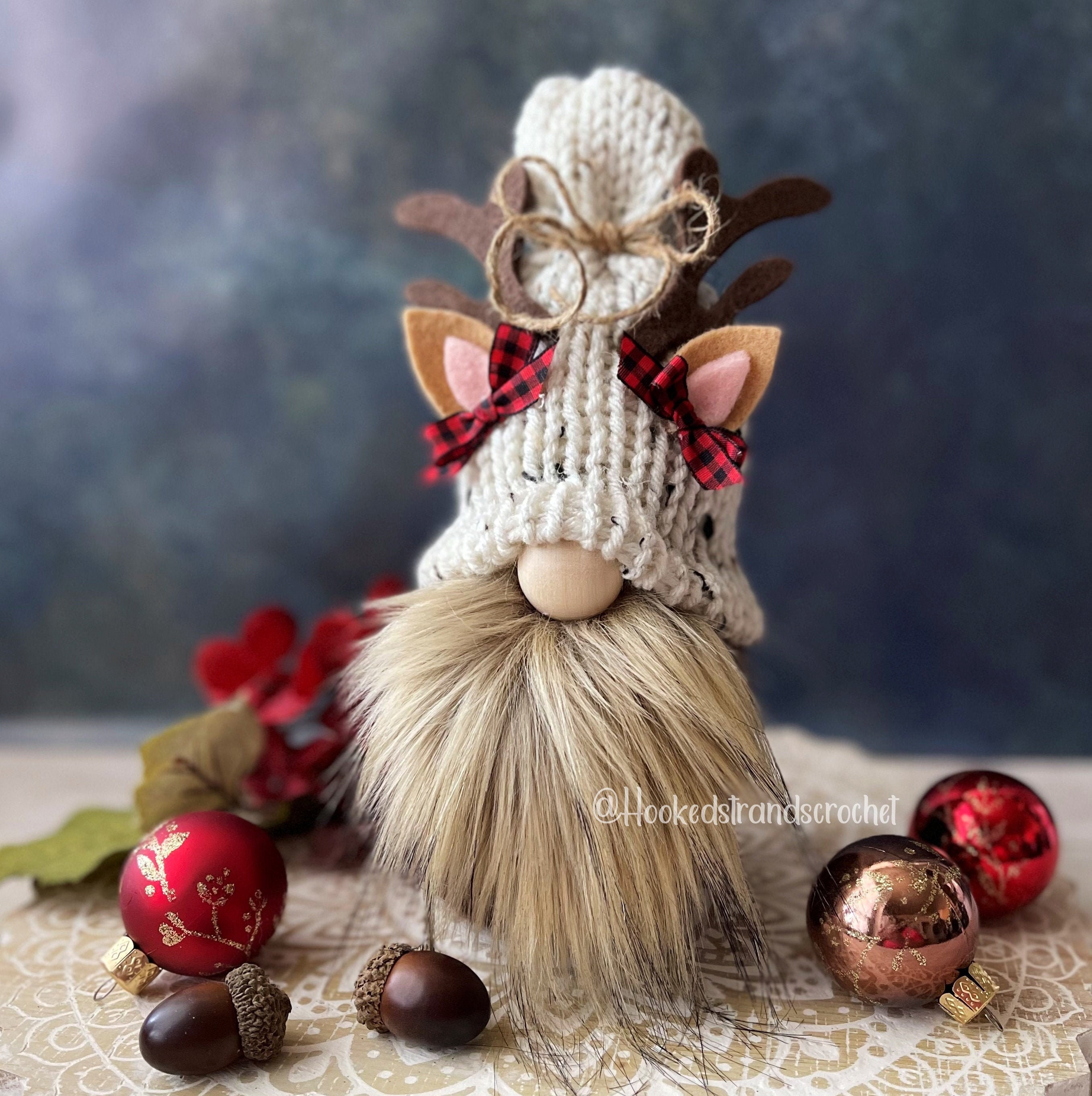 Reindeer gnome, Christmas gnome, Tiered tray decor, Farmhouse theme, …