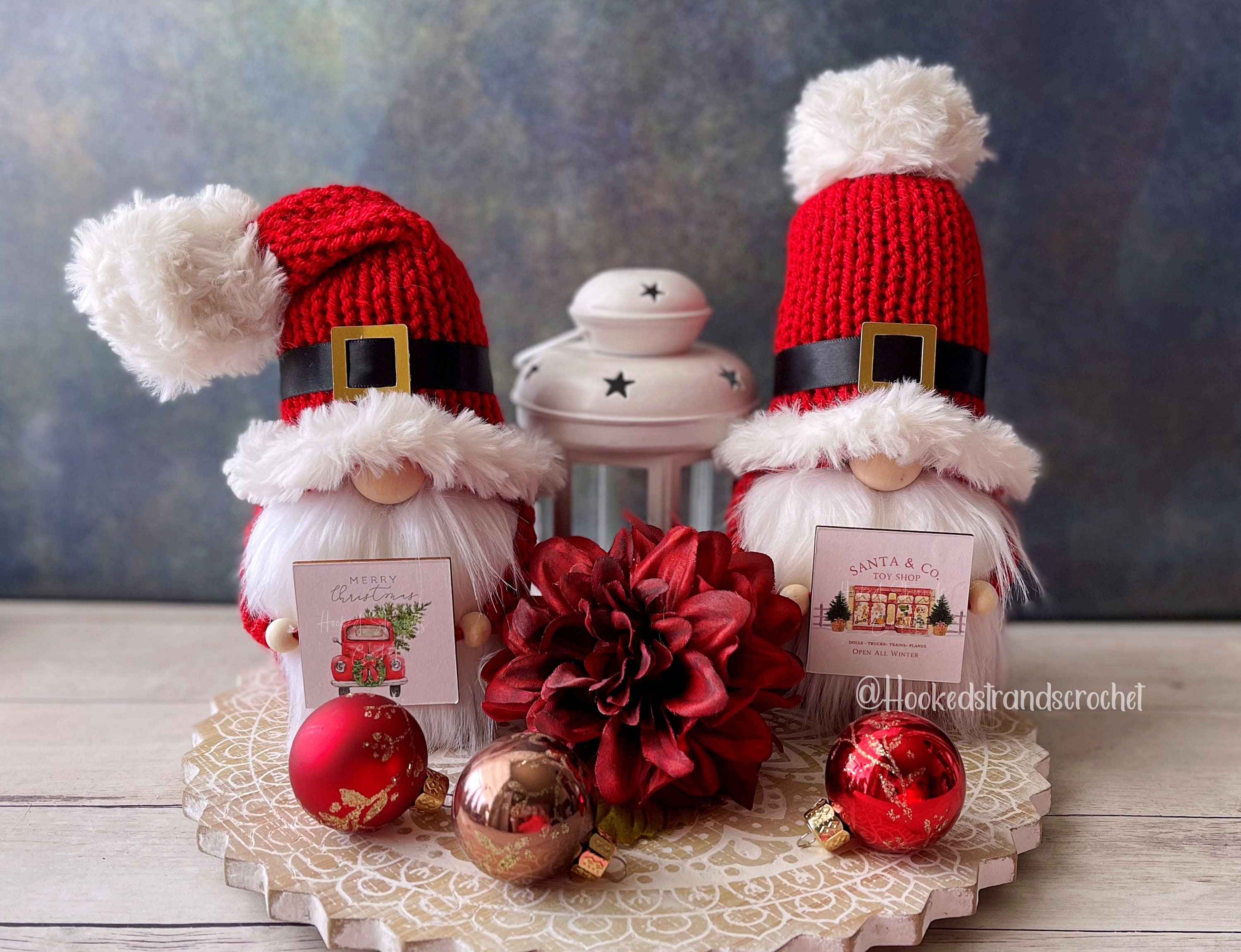 Santa Claus gnome, Christmas gnome, Tiered tray decor, Farmhouse them…