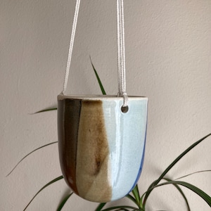 Blue Hanging Planter - Etsy