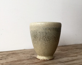 SALE - Tiny Yellow Ceramic Planter