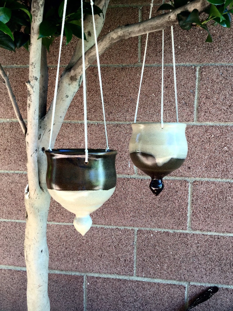 Spired Ceramic Hanging Planter