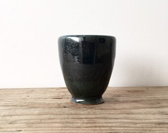 SALE - Tiny Emerald Green Ceramic Planter