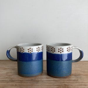 Blue and White Flower Mug