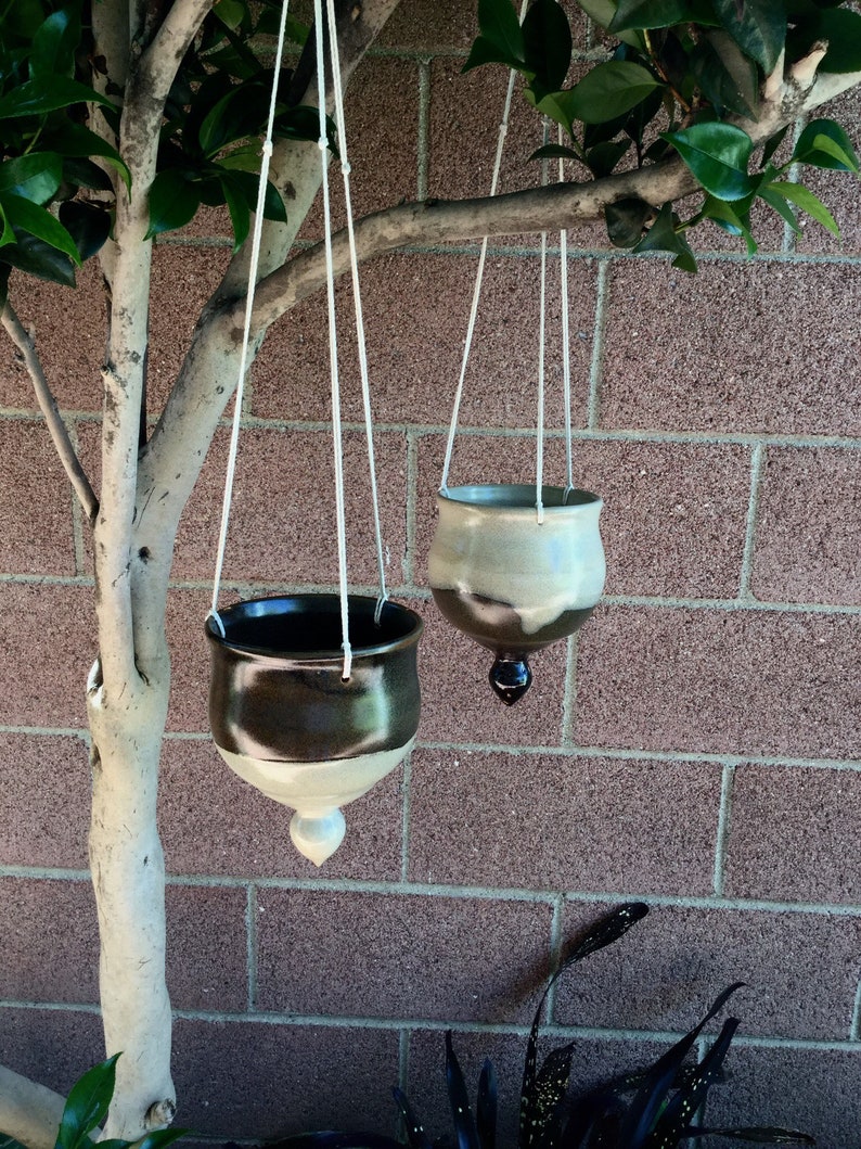 Spired Ceramic Hanging Planter