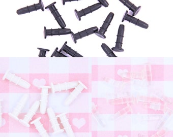 10 or 20 x Plastic Mobile Cell Phone Dustplug Blanks DIY Phone Charms Craft