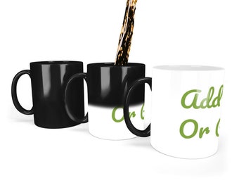 Personalized Color Changing Mug: Custom Photo Heat Reveal Magic Mug