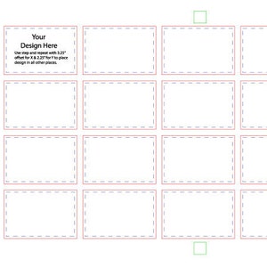 3&quot; x 2&quot; レザーレット長方形パッチジグまたはカットファイルテンプレート、デジタルファイル