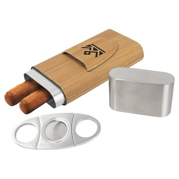 6er Set blanko laserbare Bambus Zigarrenhlle mit Ausstecher zum Gravieren  - Etsy.de