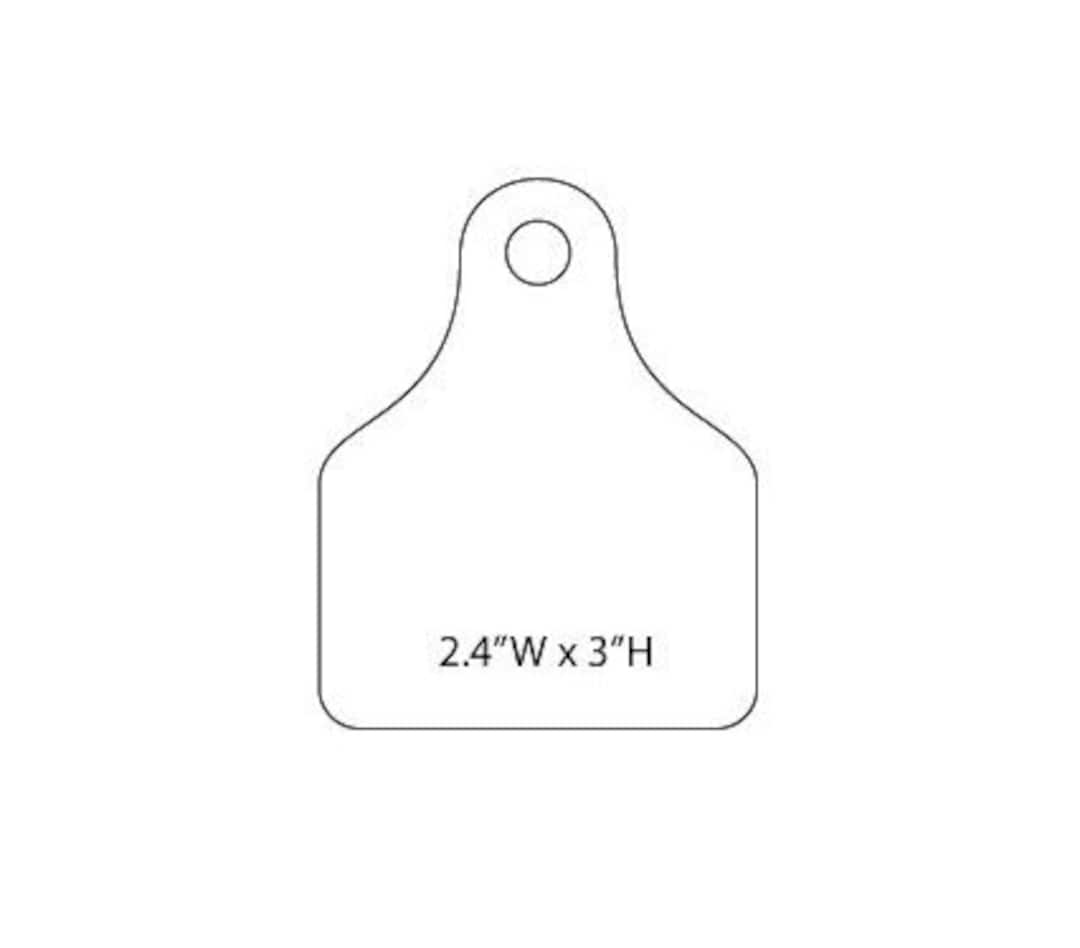 Set of 10 Livestock Tag cow Cattle Pig Leatherette Patches Etsy