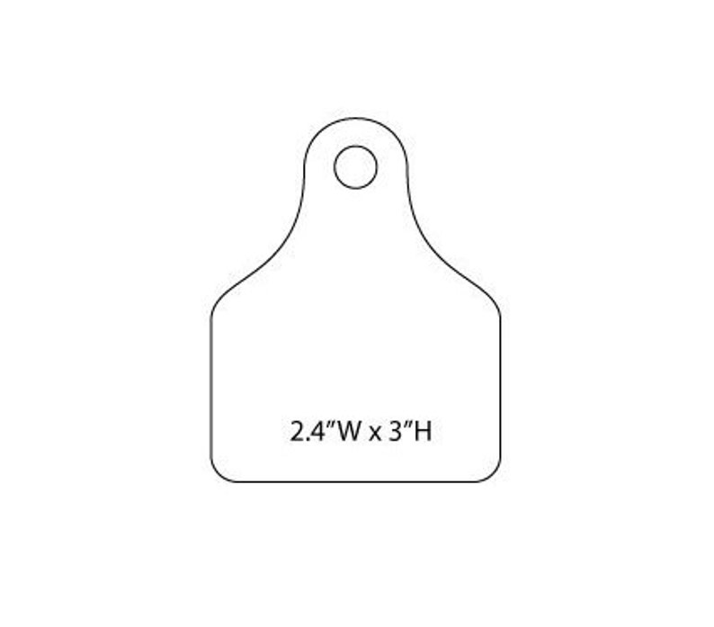 Set of 10 Livestock Tag cow Cattle Pig Leatherette Patches Etsy