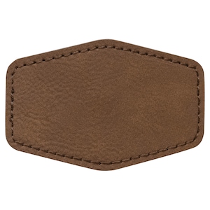 10er Set Premium Kunstleder Hexagon Patch, selbstklebend, selbstklebend, Glowforge, Xtool, OMTech