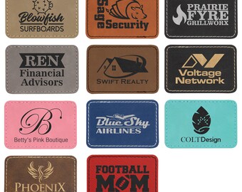 Lot De 60 écussons Vierges En Similicuir Avec Presse à Chaud/transfert Adhésifs Thermocollants Vierges Gravés Au Laser Pour Chapeau (7,6 X 5,1 Cm