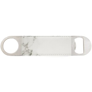 Set of 12 Blank Marble Laserable Leatherette Bottle Opener for engraving, Large