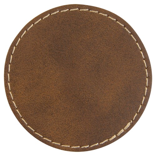 Set of 10 Blank Rawhide Laserable Leatherette Round Patch With - Etsy