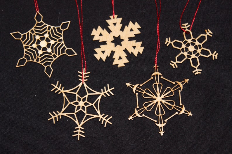 Snowflake Decorations Etsy