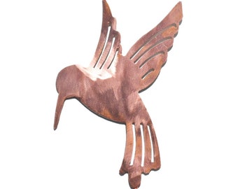 Copper Hummingbird Garden Stake