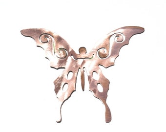 Copper Butterfly Garden Stake