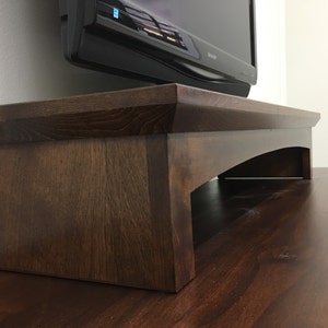 LED TV Riser Stand in Shaker Alder New Colors!