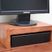 LED TV Monitor Riser Desktop Organizer Modern Oak - Etsy