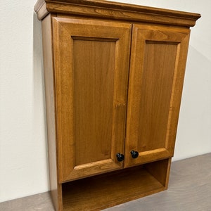 Alder Traditional Style Storage Cabinet/Vanity Cabinet in White and Black