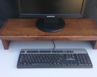 Computer Monitor Riser Traditional Style Birch Wood by JDI Home