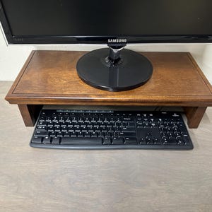 Computer Monitor Riser Traditional Style Birch Wood by JDI Home - Etsy
