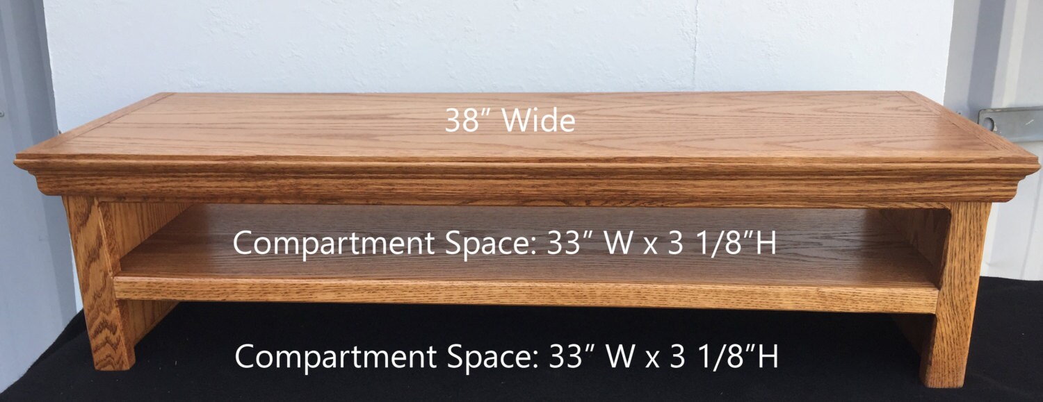 LED TV Riser Stand Entertainment Center Storage Space Saver LCD ...