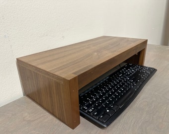 NEW Computer Monitor/TV Riser in Natural Walnut 3 Sizes (21" shown)