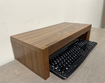 NEW Computer Monitor/TV Riser in Natural Walnut 3 Sizes (21" shown)