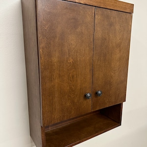 Modern Style Storage Cabinet /Medicine Cabinet/Vanity in Red Birch