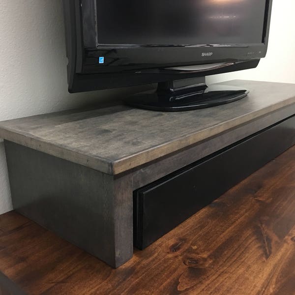 LED TV Riser Stand in Maple Hardwood Made in the USA