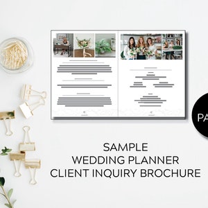 Client Inquiry Magazine - SAMPLE - Wedding Planner Inquiry Guide - Instant Download - PDF