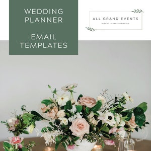 Wedding Planner Client Email Templates - SAMPLE PDF - Digital Download