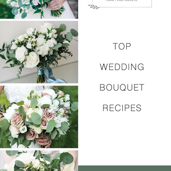 Top 2019 Wedding Bouquet Recipes - PDF - INSTANT DOWNLOAD