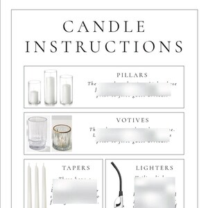 Candle Lighting Instructions