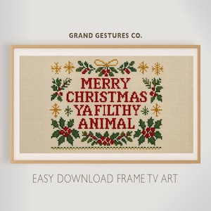 FRAME TV art, Christmas Quotes, Movie Collection, Home Alone, Merry Christmas Ya Filthy Animal